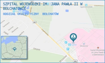 ODDZIAŁ OKULISTYCZNY - SZPITAL WOJEWÓDZKI IM. JANA PAWŁA II W BEŁCHATOWIE - UL. CZAPLINIECKA 123,  BEŁCHATÓW