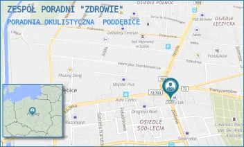 PORADNIA OKULISTYCZNA - ZESPÓŁ PORADNI "ZDROWIE" - UL. ZIELONA 2A,  PODDĘBICE