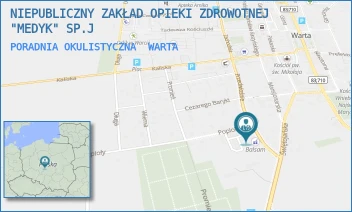 PORADNIA OKULISTYCZNA - NZOZ MEDYK WARTA SP.Z.O.O. - UL. PRZEDWIOŚNIE 36,  WARTA