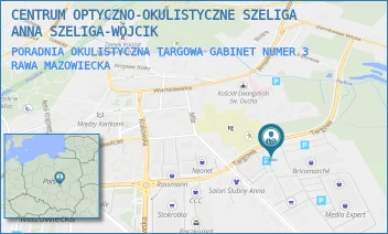 PORADNIA OKULISTYCZNA TARGOWA GABINET NUMER 3 - CENTRUM OPTYCZNO-OKULISTYCZNE SZELIGA ANNA SZELIGA-WÓJCIK - UL. TARGOWA 2A,  RAWA MAZOWIECKA