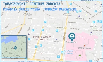 PORADNIA OKULISTYCZNA - TOMASZOWSKIE CENTRUM ZDROWIA - UL. JANA PAWŁA II 35,  TOMASZÓW MAZOWIECKI