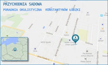 PORADNIA OKULISTYCZNA - PRZYCHODNIA SADOWA - UL. SADOWA 10, KONSTANTYNÓW ŁÓDZKI