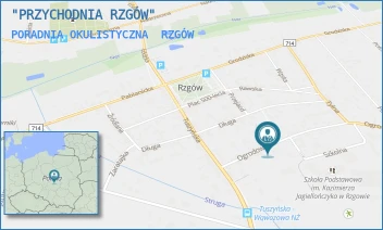 PORADNIA OKULISTYCZNA - "PRZYCHODNIA RZGÓW" - UL. OGRODOWA 11 A,  RZGÓW