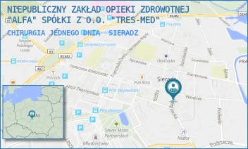 CHIRURGIA JEDNEGO DNIA - NIEPUBLICZNY ZAKŁAD OPIEKI ZDROWOTNEJ "ALFA" SPÓŁKI Z O.O. "TRES-MED" - UL. KOLEGIACKA 1,  SIERADZ