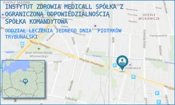 ODDZIAŁ LECZENIA JEDNEGO DNIA - INSTYTUT ZDROWIA MEDICALL SPÓŁKA Z OGRANICZONĄ ODPOWIEDZIALNOŚCIĄ SPÓŁKA KOMANDYTOWA - UL. WOJSKA POLSKIEGO 77,  PIOTRKÓW TRYBUNALSKI