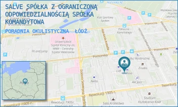 PORADNIA OKULISTYCZNA - SALVE SPÓŁKA Z OGRANICZONĄ ODPOWIEDZIALNOŚCIĄ SPÓŁKA KOMANDYTOWA - UL. POMORSKA 75,  ŁÓDŹ