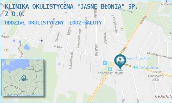 ODDZIAŁ OKULISTYCZNY - KLINIKA OKULISTYCZNA "JASNE BŁONIA" SP. Z O.O. - UL. ROJNA 90,  ŁÓDŹ-BAŁUTY