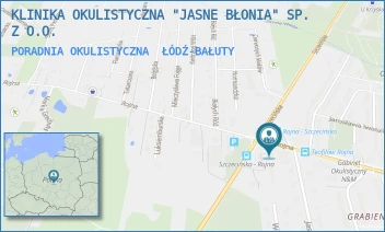 PORADNIA OKULISTYCZNA - KLINIKA OKULISTYCZNA "JASNE BŁONIA" SP. Z O.O. - UL. ROJNA 90,  ŁÓDŹ-BAŁUTY