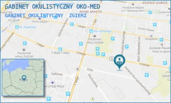 GABINET OKULISTYCZNY - GABINET OKULISTYCZNY OKO-MED - UL. STEFANII KUROPATWIŃSKIEJ 2,  ZGIERZ