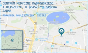 PORADNIA OKULISTYCZNA - CENTRUM MEDYCZNE DĄBROWSKIEGO - UL. GEN. HENRYKA DĄBROWSKIEGO 6,  ZGIERZ