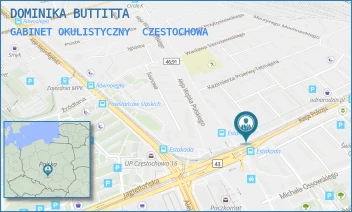 GABINET OKULISTYCZNY - DOMINIKA BUTTITTA - ALEJA POKOJU 1,  CZĘSTOCHOWA