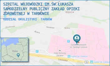 ODDZIAŁ OKULISTYKI - SZPITAL WOJEWÓDZKI IM.ŚW.ŁUKASZA SAMODZIELNY PUBLICZNY ZAKŁAD OPIEKI ZDROWOTNEJ W TARNOWIE - UL. LWOWSKA 178A,  TARNÓW