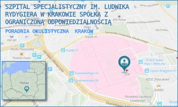 PORADNIA OKULISTYCZNA - SZPITAL SPECJALISTYCZNY IM. LUDWIKA RYDYGIERA W KRAKOWIE SPÓŁKA Z OGRANICZONĄ ODPOWIEDZIALNOŚCIĄ - OSIEDLE ZŁOTEJ JESIENI 1,  KRAKÓW