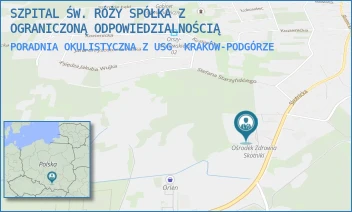 PORADNIA OKULISTYCZNA Z USG - SZPITAL ŚW. RÓŻY SPÓŁKA Z OGRANICZONĄ ODPOWIEDZIALNOŚCIĄ - UL. SKOTNICKA 230A,  KRAKÓW-PODGÓRZE