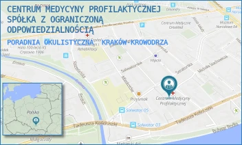 PORADNIA OKULISTYCZNA - CENTRUM MEDYCYNY PROFILAKTYCZNEJ SPÓŁKA Z OGRANICZONĄ ODPOWIEDZIALNOŚCIĄ - UL. BOLESŁAWA KOMOROWSKIEGO 12,  KRAKÓW-KROWODRZA