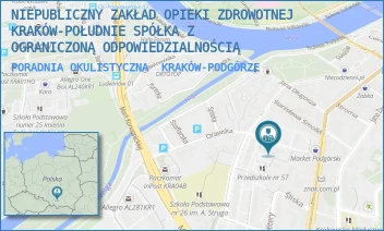 PORADNIA OKULISTYCZNA - NIEPUBLICZNY ZAKŁAD OPIEKI ZDROWOTNEJ KRAKÓW-POŁUDNIE SPÓŁKA Z OGRANICZONĄ ODPOWIEDZIALNOŚCIĄ - UL. GEN. TADEUSZA KUTRZEBY 4,  KRAKÓW-PODGÓRZE