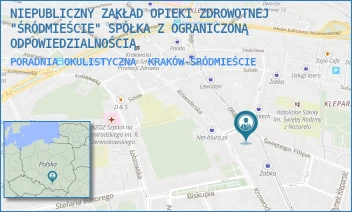 PORADNIA OKULISTYCZNA - NIEPUBLICZNY ZAKŁAD OPIEKI ZDROWOTNEJ "ŚRÓDMIEŚCIE" SPÓŁKA Z OGRANICZONĄ ODPOWIEDZIALNOŚCIĄ - UL. DŁUGA 38,  KRAKÓW-ŚRÓDMIEŚCIE