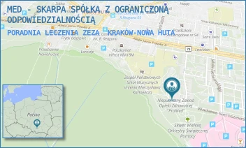 PORADNIA LECZENIA ZEZA - MED - SKARPA SPÓŁKA Z OGRANICZONĄ ODPOWIEDZIALNOŚCIĄ - UL. OS. NA SKARPIE 6,  KRAKÓW-NOWA HUTA