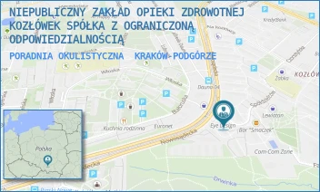 PORADNIA OKULISTYCZNA - NIEPUBLICZNY ZAKŁAD OPIEKI ZDROWOTNEJ KOZŁÓWEK SPÓŁKA Z OGRANICZONĄ ODPOWIEDZIALNOŚCIĄ - UL. SPÓŁDZIELCÓW 17A,  KRAKÓW-PODGÓRZE