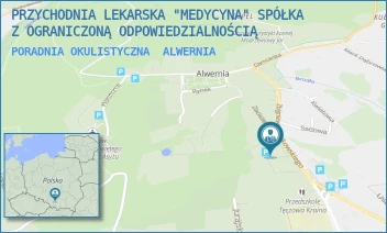 PORADNIA OKULISTYCZNA - PRZYCHODNIA LEKARSKA "MEDYCYNA" SPÓŁKA Z OGRANICZONĄ ODPOWIEDZIALNOŚCIĄ - UL. Z. GĘSIKOWSKIEGO 16,  ALWERNIA