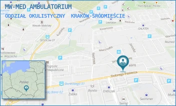 ODDZIAŁ OKULISTYCZNY - MW-MED AMBULATORIUM - UL. DOBREGO PASTERZA 207A,  KRAKÓW-ŚRÓDMIEŚCIE