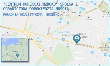 PORADNIA OKULISTYCZNA - "CENTRUM KOREKCJI WZROKU" SPÓŁKA Z OGRANICZONĄ ODPOWIEDZIALNOŚCIĄ - UL. TADEUSZA KOŚCIUSZKI 41,  BRZESKO