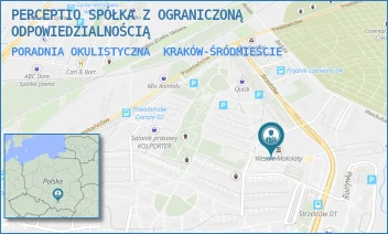 PORADNIA OKULISTYCZNA - PERCEPTIO SPÓŁKA Z OGRANICZONĄ ODPOWIEDZIALNOŚCIĄ - UL. STRZELCÓW 15,  KRAKÓW-ŚRÓDMIEŚCIE