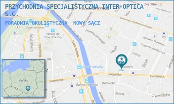 PORADNIA OKULISTYCZNA - PRZYCHODNIA SPECJALISTYCZNA INTER-OPTICA S.C. - UL. JANA KOCHANOWSKIEGO 2,  NOWY SĄCZ