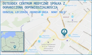 ODDZIAŁ LECZENIA JEDNEGO DNIA - OSTEODEX CENTRUM MEDYCZNE SPÓŁKA Z OGRANICZONĄ ODPOWIEDZIALNOŚCIĄ - UL. GRUNWALDZKA 30,  NOWY SĄCZ