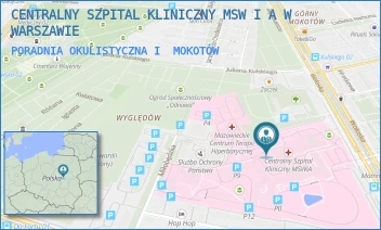 PORADNIA OKULISTYCZNA I - CENTRALNY SZPITAL KLINICZNY MSW I A W WARSZAWIE - WOŁOSKA 137,  MOKOTÓW