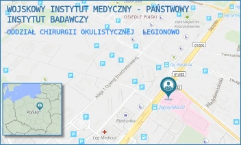 ODDZIAŁ CHIRURGII OKULISTYCZNEJ - WOJSKOWY INSTYTUT MEDYCZNY - PAŃSTWOWY INSTYTUT BADAWCZY - ZEGRZYŃSKA 8,  LEGIONOWO