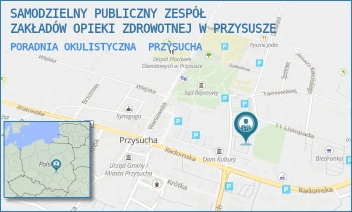 PORADNIA OKULISTYCZNA - SAMODZIELNY PUBLICZNY ZESPÓŁ ZAKŁADÓW OPIEKI ZDROWOTNEJ W PRZYSUSZE - ALEJA JANA PAWŁA II 4,  PRZYSUCHA