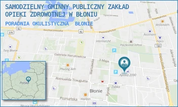 PORADNIA OKULISTYCZNA - SAMODZIELNY GMINNY PUBLICZNY ZAKŁAD OPIEKI ZDROWOTNEJ W BŁONIU - PILSUDSKIEGO 2/4,  BŁONIE