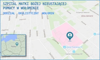ODDZIAŁ  OKULISTYCZNY - SZPITAL MATKI BOŻEJ NIEUSTAJĄCEJ POMOCY W WOŁOMINIE - GDYŃSKA 1/3,  WOŁOMIN