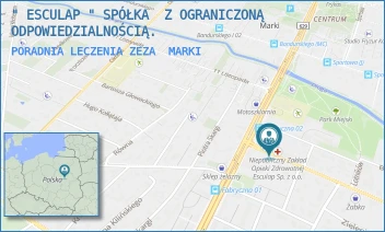 PORADNIA LECZENIA ZEZA - " ESCULAP " SPÓŁKA  Z OGRANICZONĄ ODPOWIEDZIALNOŚCIĄ. - FABRYCZNA 1,  MARKI