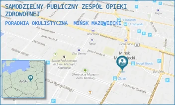 PORADNIA OKULISTYCZNA - SAMODZIELNY PUBLICZNY ZESPÓŁ OPIEKI ZDROWOTNEJ - KOŚCIUSZKI 9,  MIŃSK MAZOWIECKI