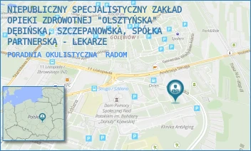 PORADNIA OKULISTYCZNA - NIEPUBLICZNY SPECJALISTYCZNY ZAKŁAD OPIEKI ZDROWOTNEJ "OLSZTYŃSKA" DĘBIŃSKA, SZCZEPANOWSKA, SPÓŁKA PARTNERSKA - LEKARZE - OLSZTYŃSKA 33A,  RADOM