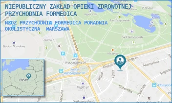 NZOZ PRZYCHODNIA FORMEDICA PORADNIA OKULISTYCZNA - NIEPUBLICZNY ZAKŁAD OPIEKI ZDROWOTNEJ PRZYCHODNIA FORMEDICA - BEREZYNSKA 39,  WARSZAWA