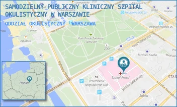 ODDZIAŁ OKULISTYCZNY - SAMODZIELNY PUBLICZNY KLINICZNY SZPITAL OKULISTYCZNY W WARSZAWIE - SIERAKOWSKIEGO 13,  WARSZAWA