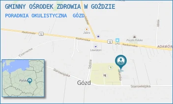 PORADNIA OKULISTYCZNA - GMINNY OŚRODEK ZDROWIA W GOŹDZIE - LEKARSKA 4,  GÓZD