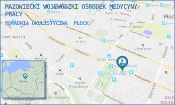 PORADNIA OKULISTYCZNA - MAZOWIECKI WOJEWÓDZKI OŚRODEK MEDYCYNY PRACY - KOLEGIALNA 17,  PŁOCK