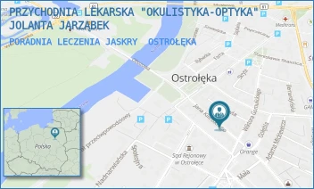 PORADNIA LECZENIA JASKRY - PRZYCHODNIA LEKARSKA "OKULISTYKA-OPTYKA" JOLANTA JARZĄBEK - KILIŃSKIEGO 19,  OSTROŁĘKA