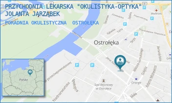 PORADNIA OKULISTYCZNA - PRZYCHODNIA LEKARSKA "OKULISTYKA-OPTYKA" JOLANTA JARZĄBEK - KILIŃSKIEGO 19,  OSTROŁĘKA