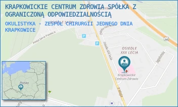 OKULISTYKA - ZESPÓŁ CHIRURGII JEDNEGO DNIA - KRAPKOWICKIE CENTRUM ZDROWIA SPÓŁKA Z OGRANICZONĄ ODPOWIEDZIALNOŚCIĄ - UL. OŚ. XXX-LECIA 21,  KRAPKOWICE