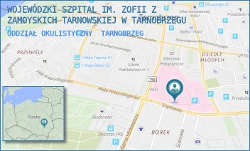 ODDZIAŁ OKULISTYCZNY - WOJEWÓDZKI SZPITAL IM. ZOFII Z ZAMOYSKICH TARNOWSKIEJ W TARNOBRZEGU - SZPITALNA 1,  TARNOBRZEG