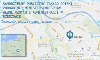 PORADNIA OKULISTYCZNA - SAMODZIELNY PUBLICZNY ZAKŁAD OPIEKI ZDROWOTNEJ MINISTERSTWA SPRAW WEWNĘTRZNYCH I ADMINISTRACJI W RZESZOWIE - UL. PORTIUSA 2,  KROSNO