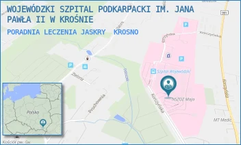 PORADNIA LECZENIA JASKRY - WOJEWÓDZKI SZPITAL PODKARPACKI IM. JANA PAWŁA II W KROŚNIE - UL. KORCZYŃSKA 57,  KROSNO