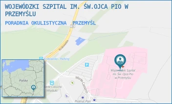 PORADNIA OKULISTYCZNA - WOJEWÓDZKI SZPITAL IM. ŚW.OJCA PIO W PRZEMYŚLU - UL. MONTE CASSINO 18,  PRZEMYŚL