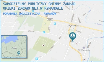 PORADNIA OKULISTYCZNA - SAMODZIELNY PUBLICZNY GMINNY ZAKŁAD OPIEKI ZDROWOTNEJ W RYMANOWIE - UL. PIŁSUDSKIEGO 2,  RYMANÓW