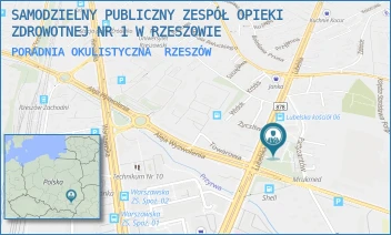 PORADNIA OKULISTYCZNA - SAMODZIELNY PUBLICZNY ZESPÓŁ OPIEKI ZDROWOTNEJ NR 1 W RZESZOWIE - UL. LUBELSKA 6,  RZESZÓW